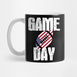 Game Day Football America Flag Mug